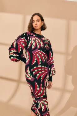  BLACK BANANA DOTS KNIT DRESS