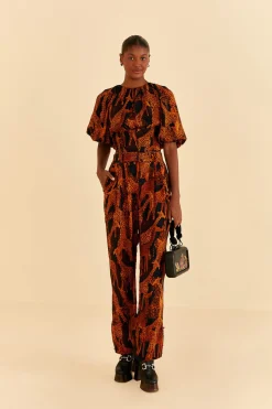  BLACK GIRAFFES PANTS