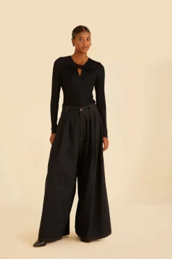  BLACK LONG SLEEVE BODYSUIT