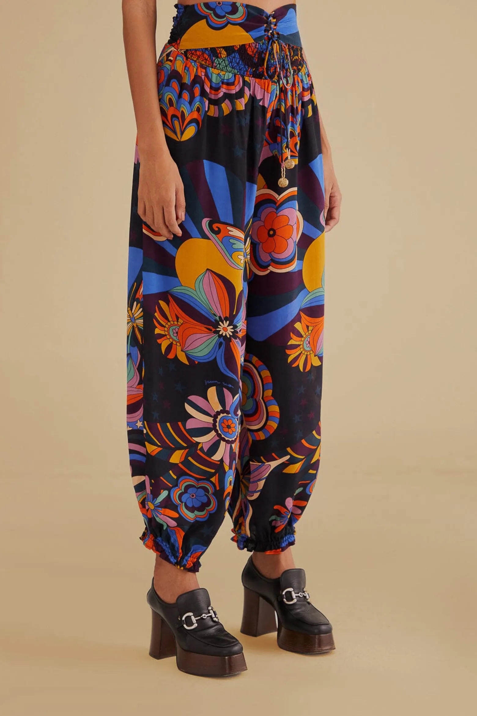 BLACK 70S VIBE PANTS