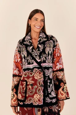 BLACK SWEET MERMAIDS KNIT BLAZER