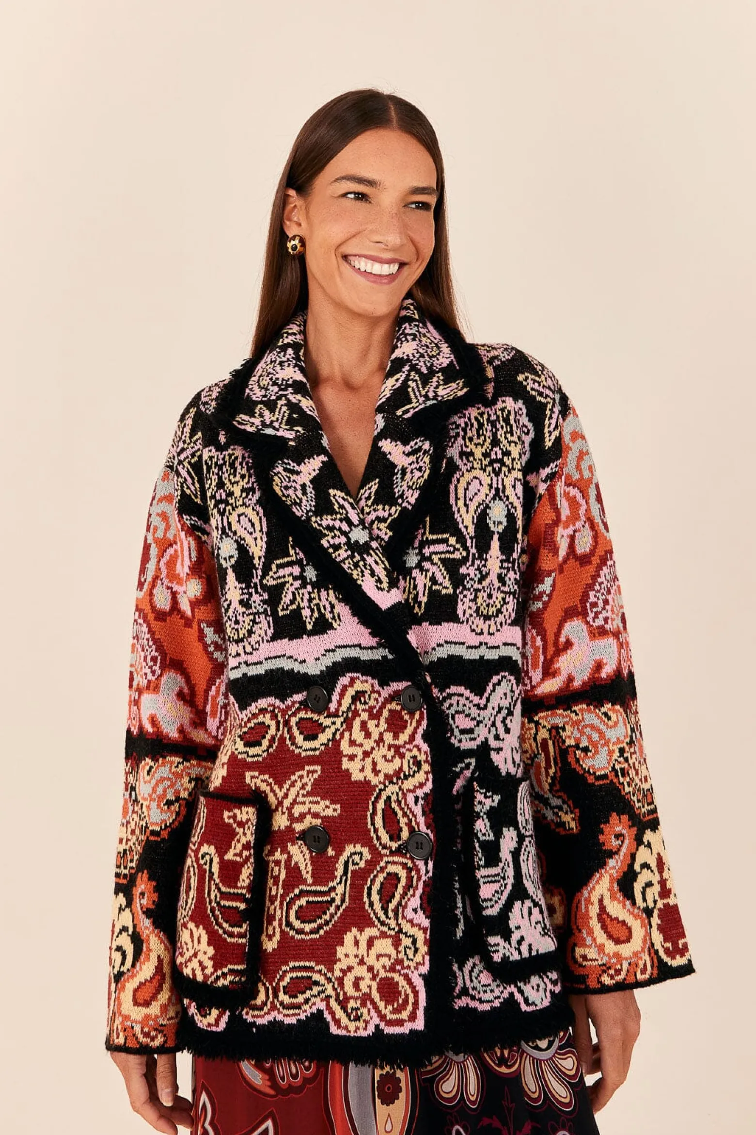 BLACK SWEET MERMAIDS KNIT BLAZER