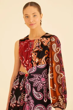  BLACK SWEET MERMAIDS ONE SHOULDER MAXI DRESS