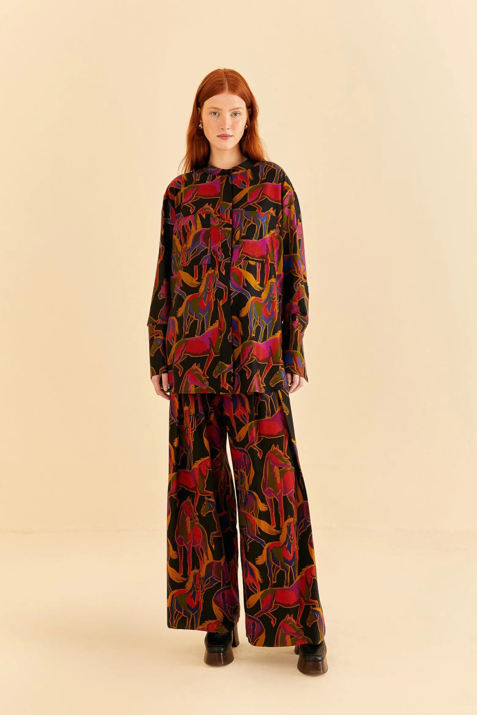 BLACK WILD HORSES PANTS