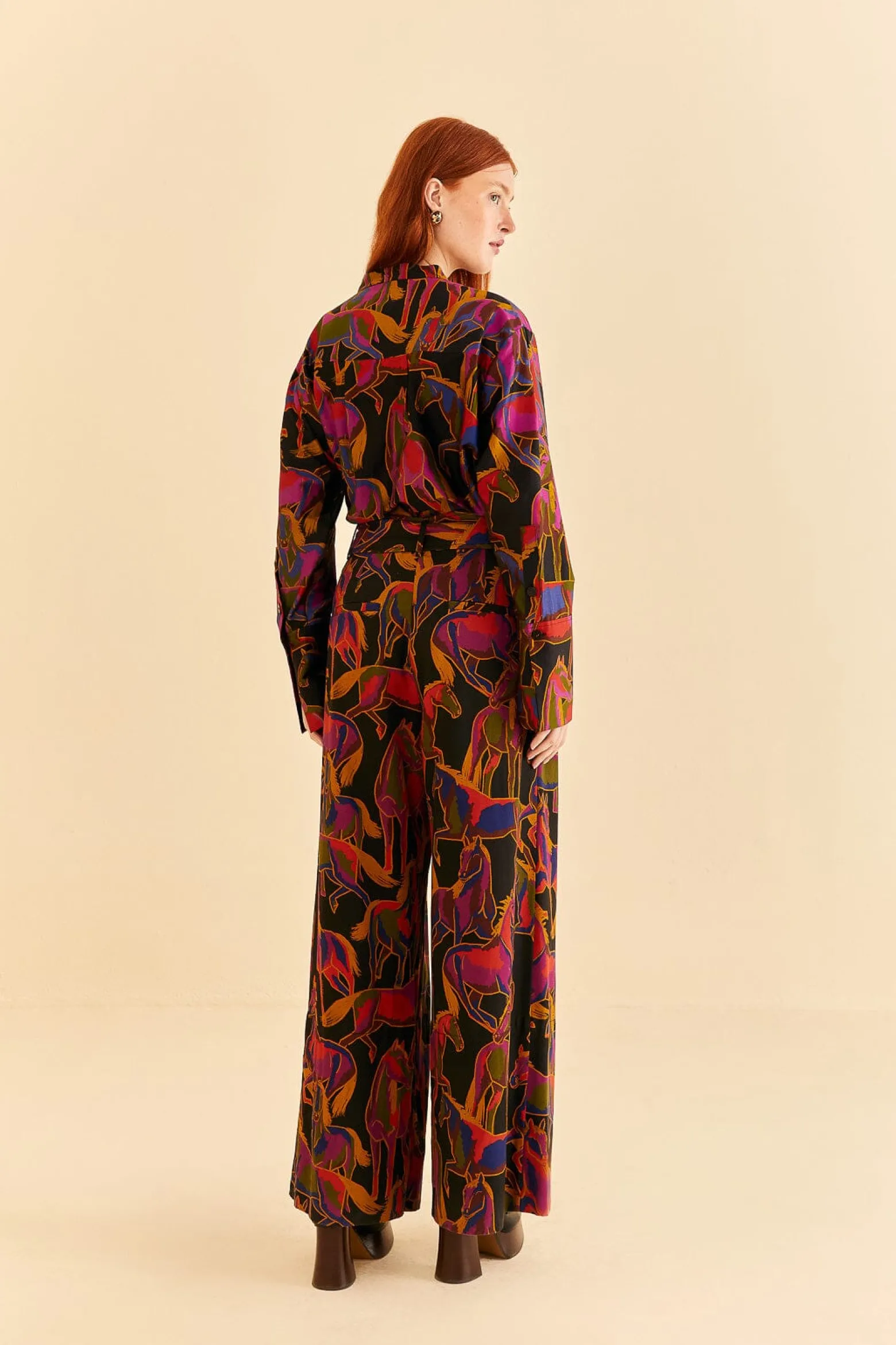 BLACK WILD HORSES PANTS