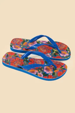 BLUE FLOWERS GARDEN HAVAIANAS SANDALS