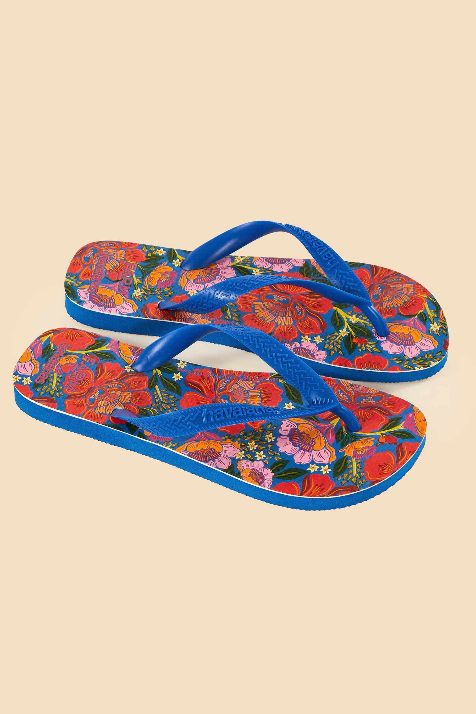 BLUE FLOWERS GARDEN HAVAIANAS SANDALS