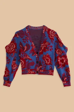  BLUE LACE GARDEN CARDIGAN