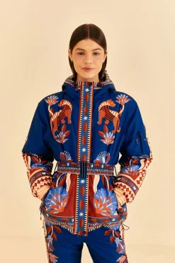 BLUE NATURE BEAUTY SKI JACKET