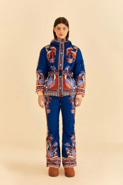 BLUE NATURE BEAUTY SKI PANTS
