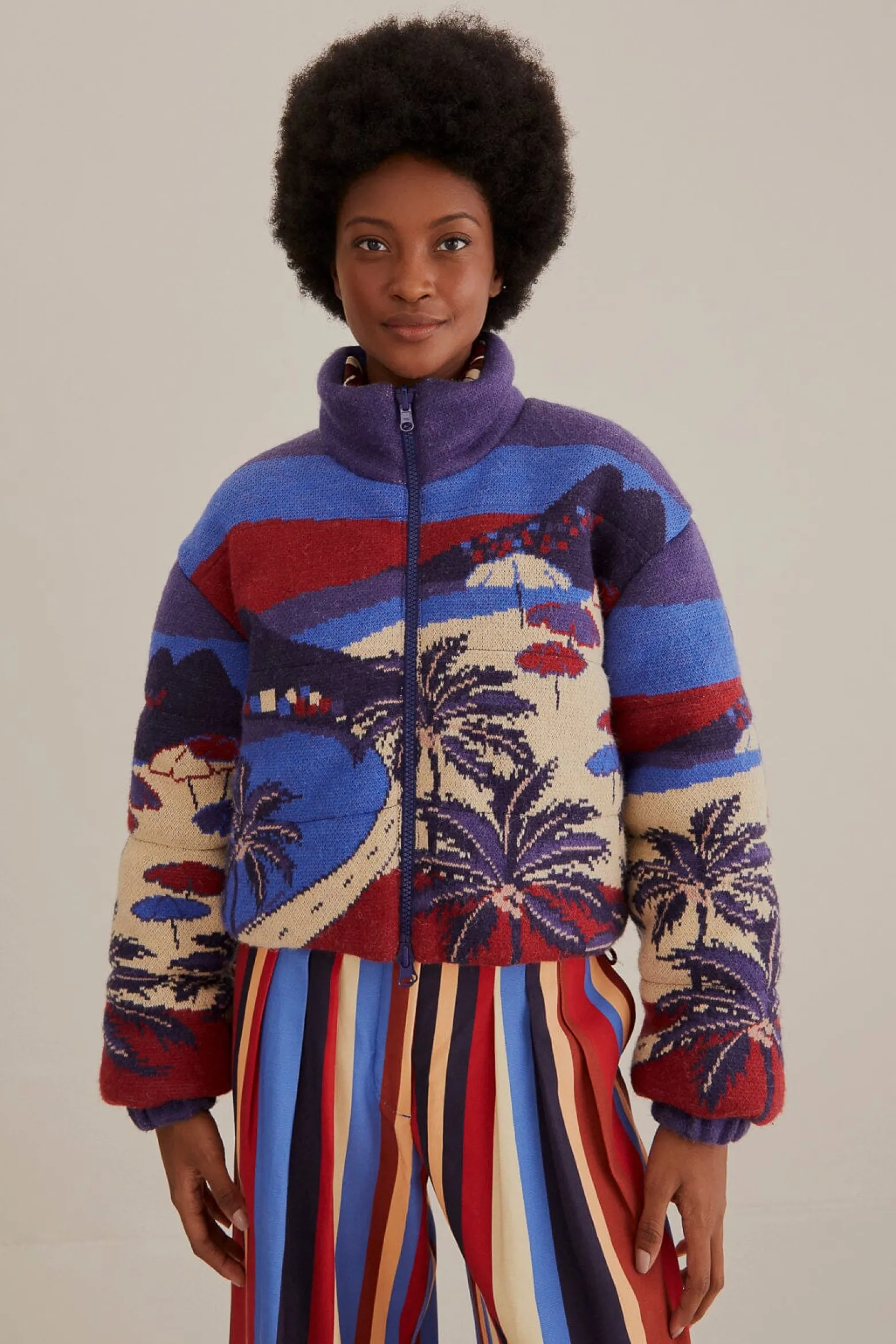 CARIOCA TRICOT PUFFER JACKET