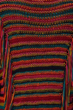 COLORFUL STRIPES KNIT CARDIGAN