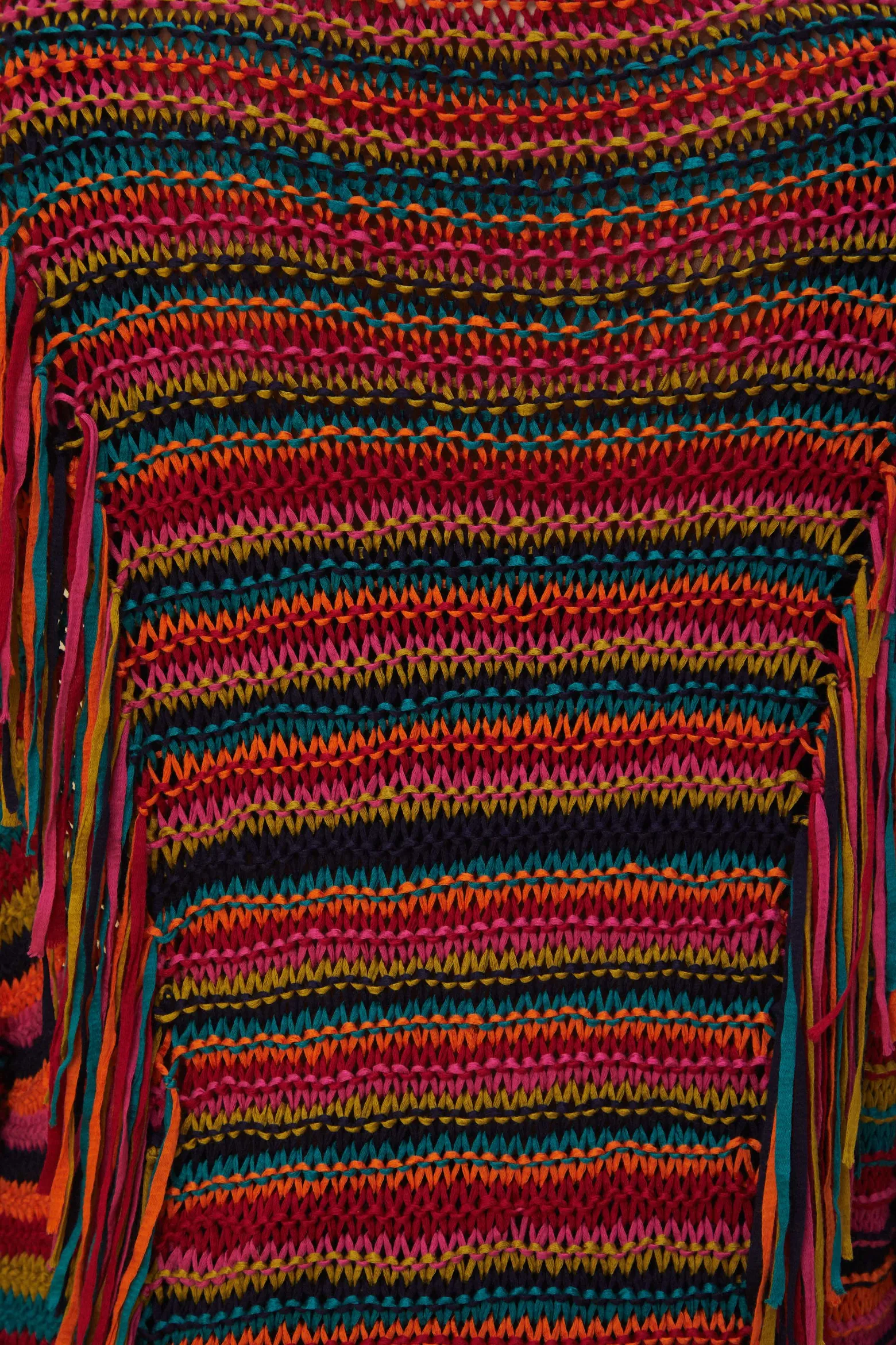 COLORFUL STRIPES KNIT CARDIGAN