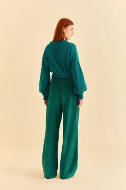 EMERALD CORDUROY PANTS