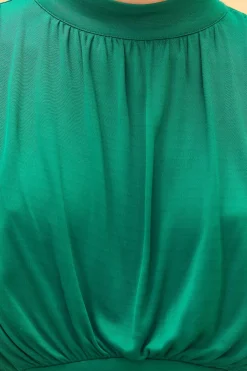 EMERALD HIGH NECK MAXI DRESS