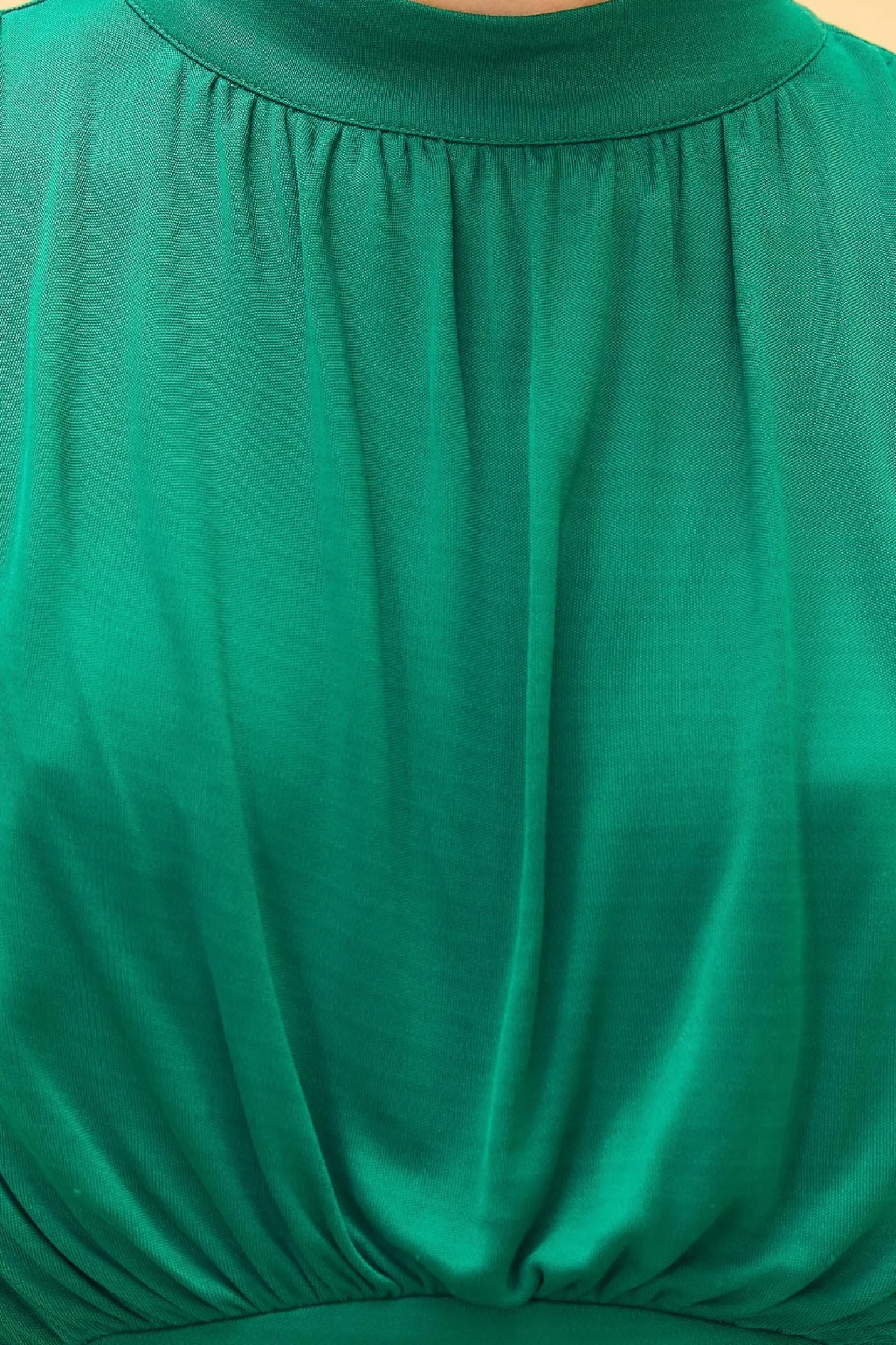 EMERALD HIGH NECK MAXI DRESS