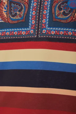 ENERGY SCARF MIXED PRINT SWEATSHIRT