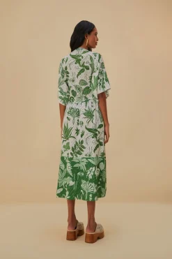  FOREST SOUL SHORT SLEEVE MIDI DRESS