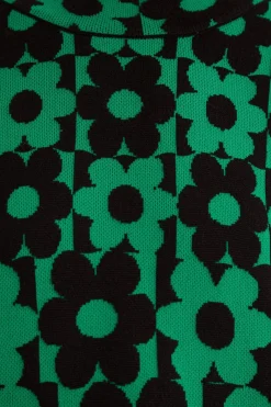GREEN LOVEDAISY KNIT DRESS