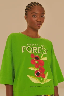 GREEN THE EYE OF THE FOREST ORGANIC COTTON T-SHIRT