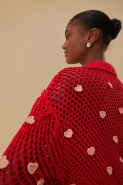  HANDMADE HEARTS KNIT SWEATER