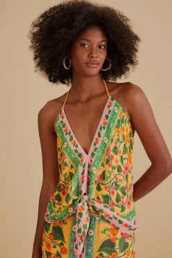  LIGHT YELLOW HEART IVY BLOUSE