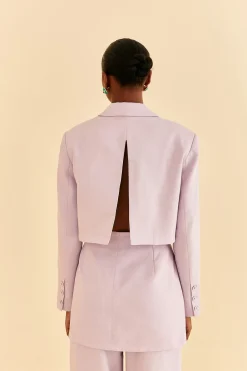  LILAC CUT OUT BLAZER