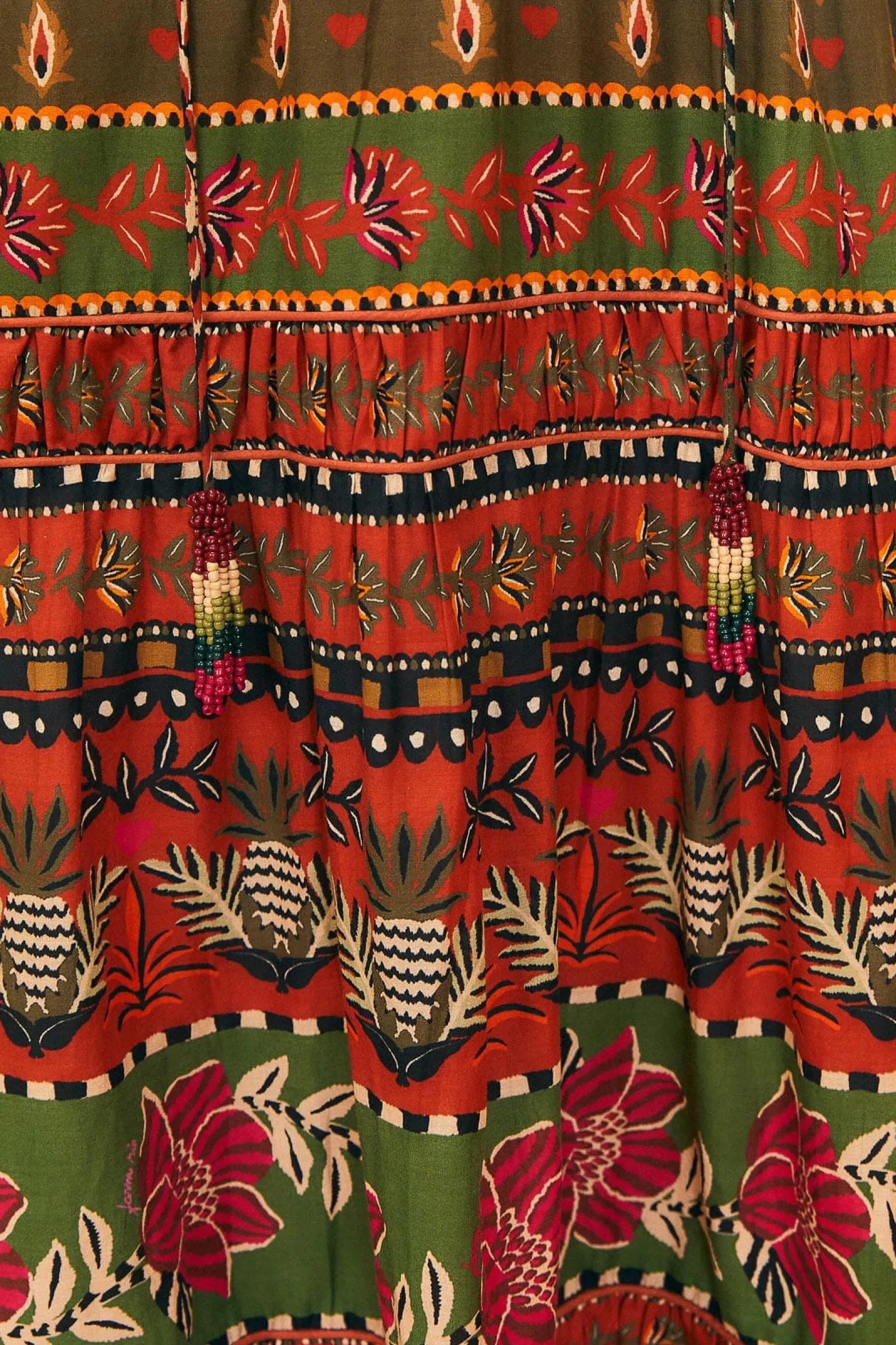  MULTICOLOR AINIKA FLORAL GARDEN MAXI DRESS