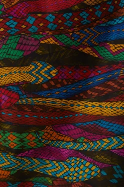 MULTICOLOR MIRAGE MIDI SKIRT