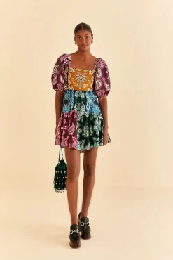  MULTICOLOR SWEET MERMAIDS SHORT SLEEVE MINI DRESS