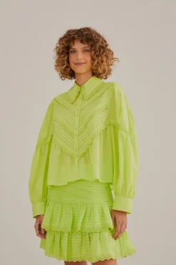  NEON GREEN MINI SKIRT