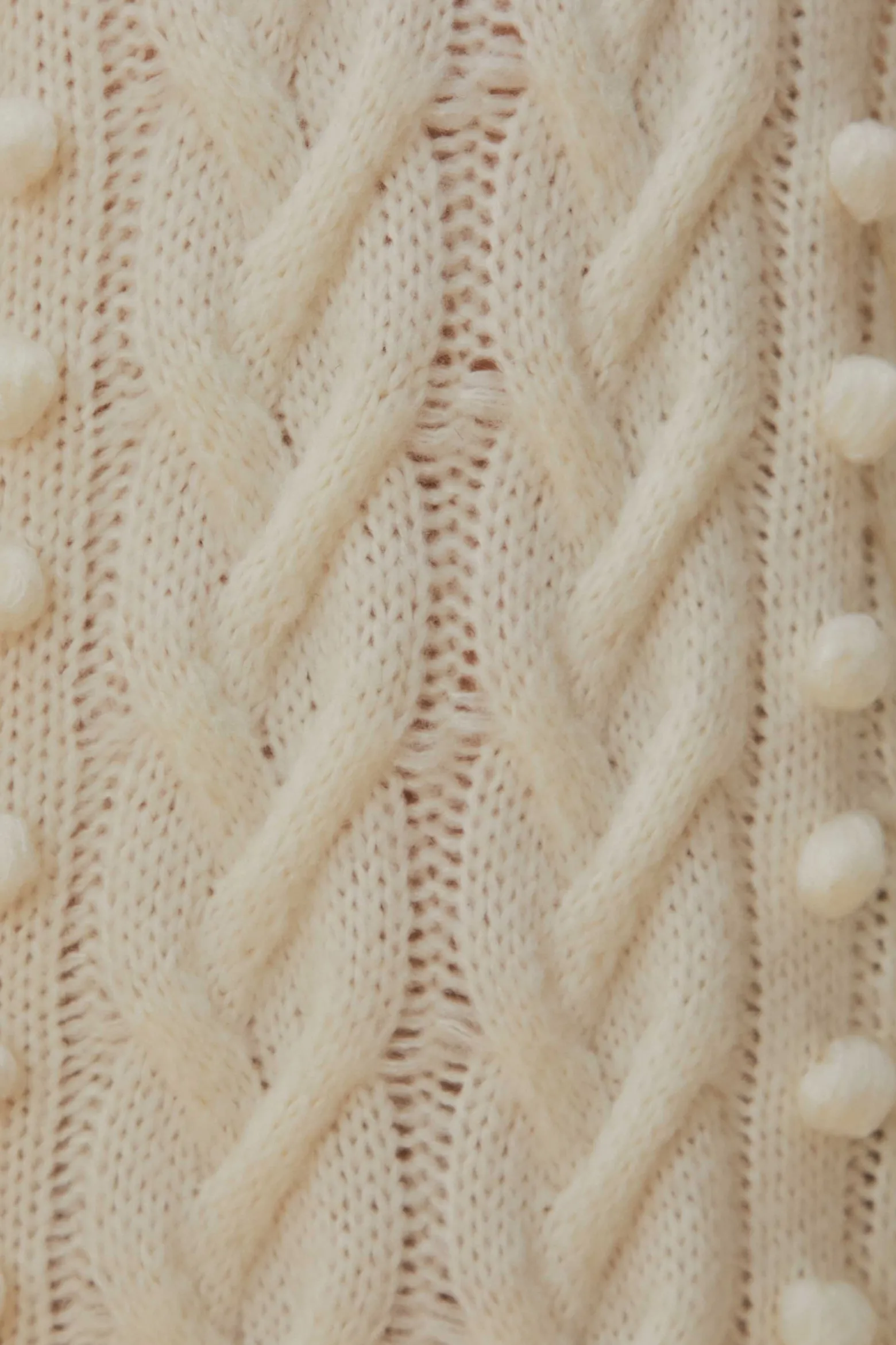 OFF-WHITE BRAIDED MIDI SWEATER DRESS