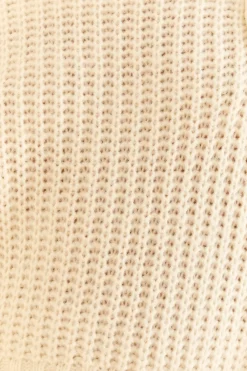 OFF-WHITE BRAIDED SWEATER