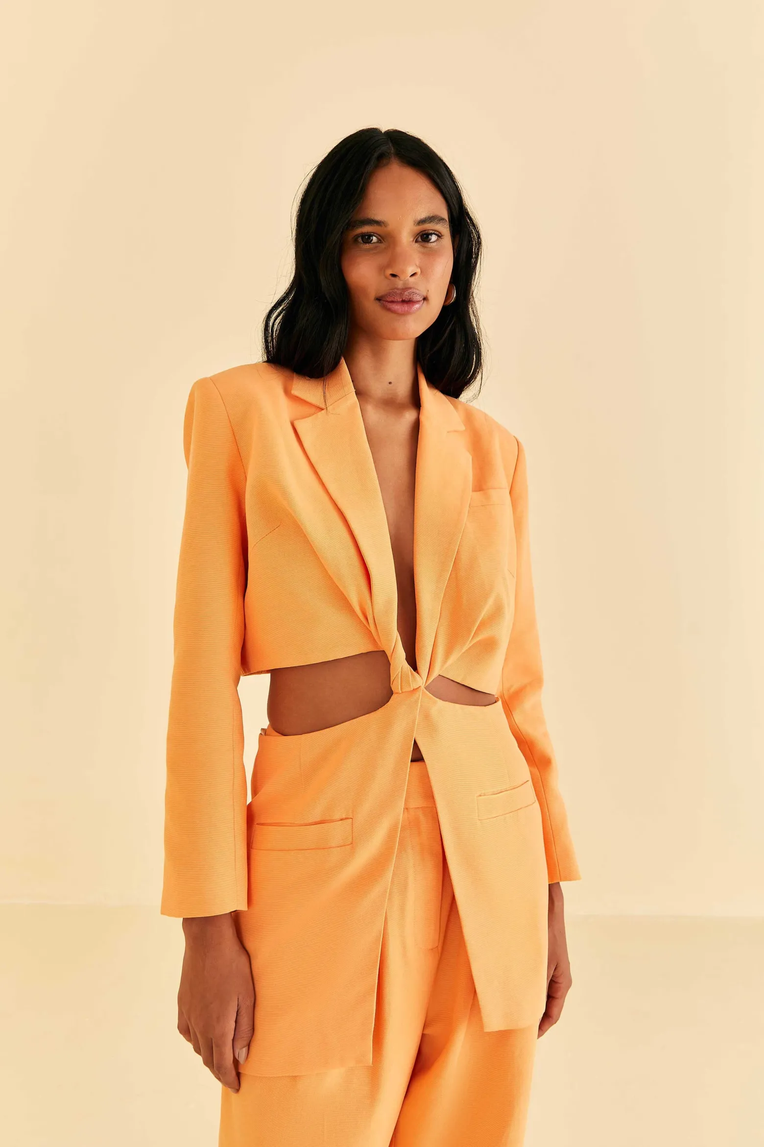 PEACH CUT OUT BLAZER