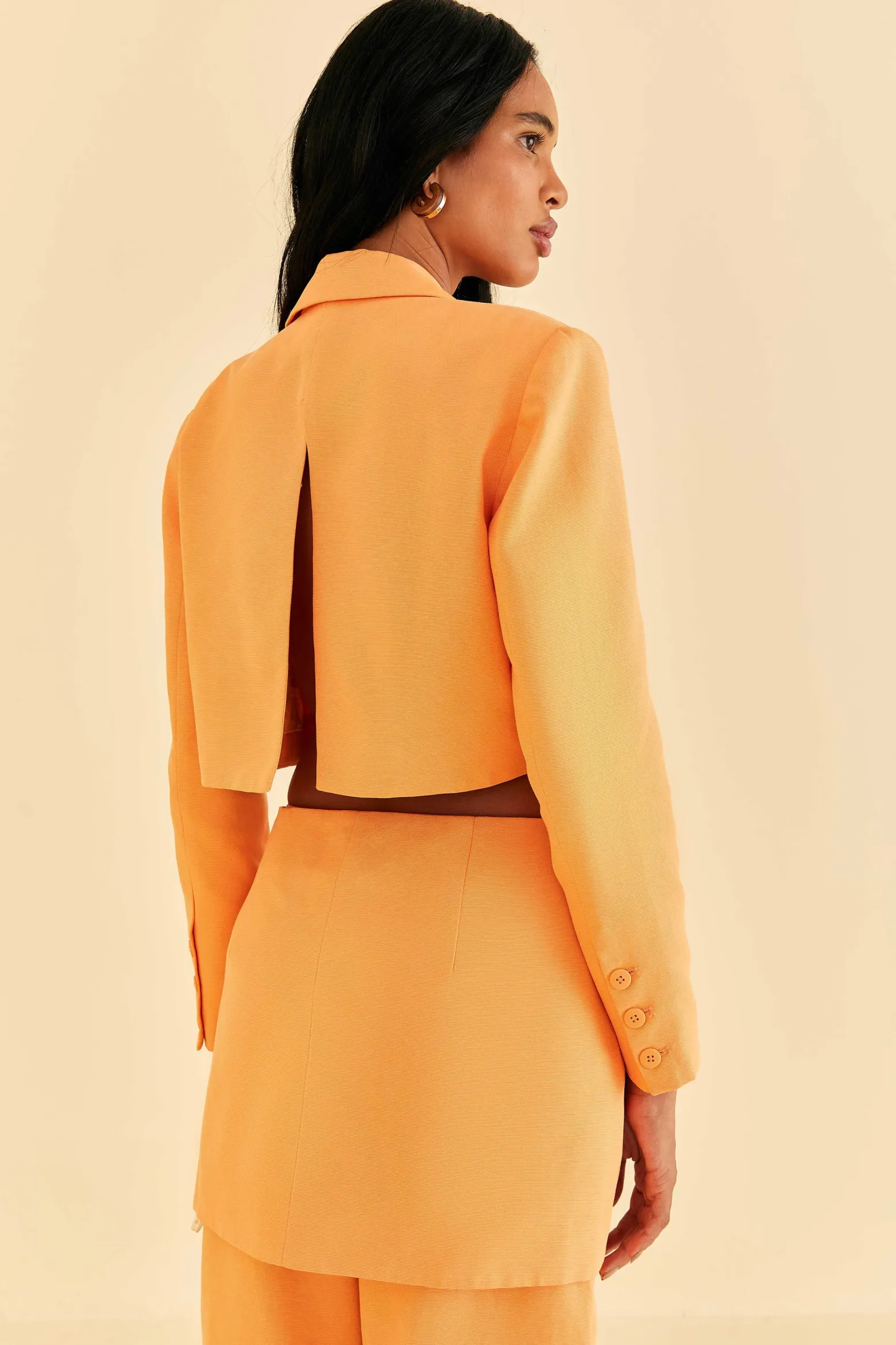 PEACH CUT OUT BLAZER