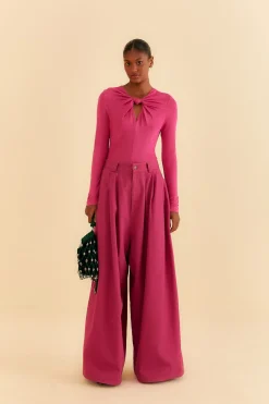 PINK LONG SLEEVE BODYSUIT