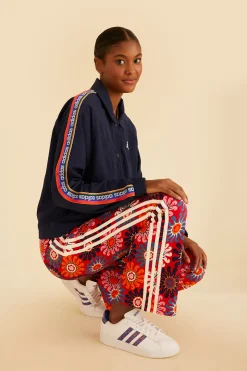 RED ADIDAS FARM PANTS