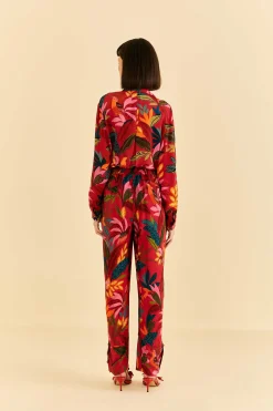 RED ROOSTER LEAVES PANTS