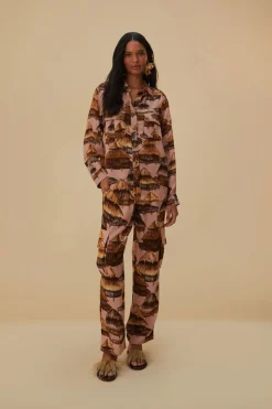 SHUHU BEIGE CARGO PANTS