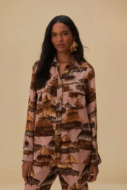 SHUHU BEIGE CARGO SHIRT