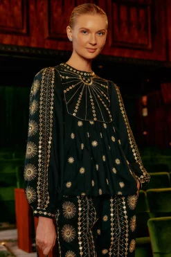 SUN EMBROIDERED BLOUSE