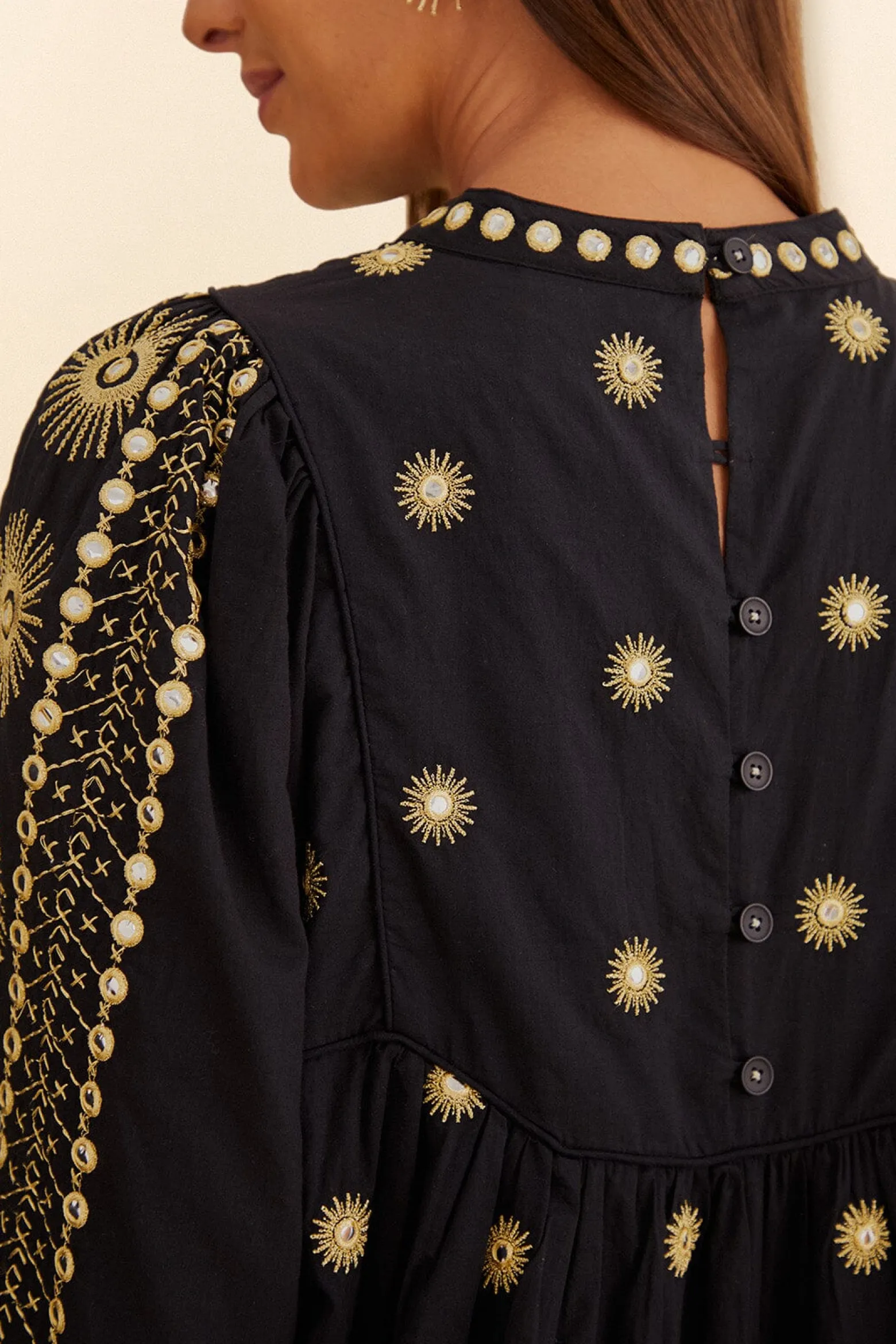 SUN EMBROIDERED BLOUSE