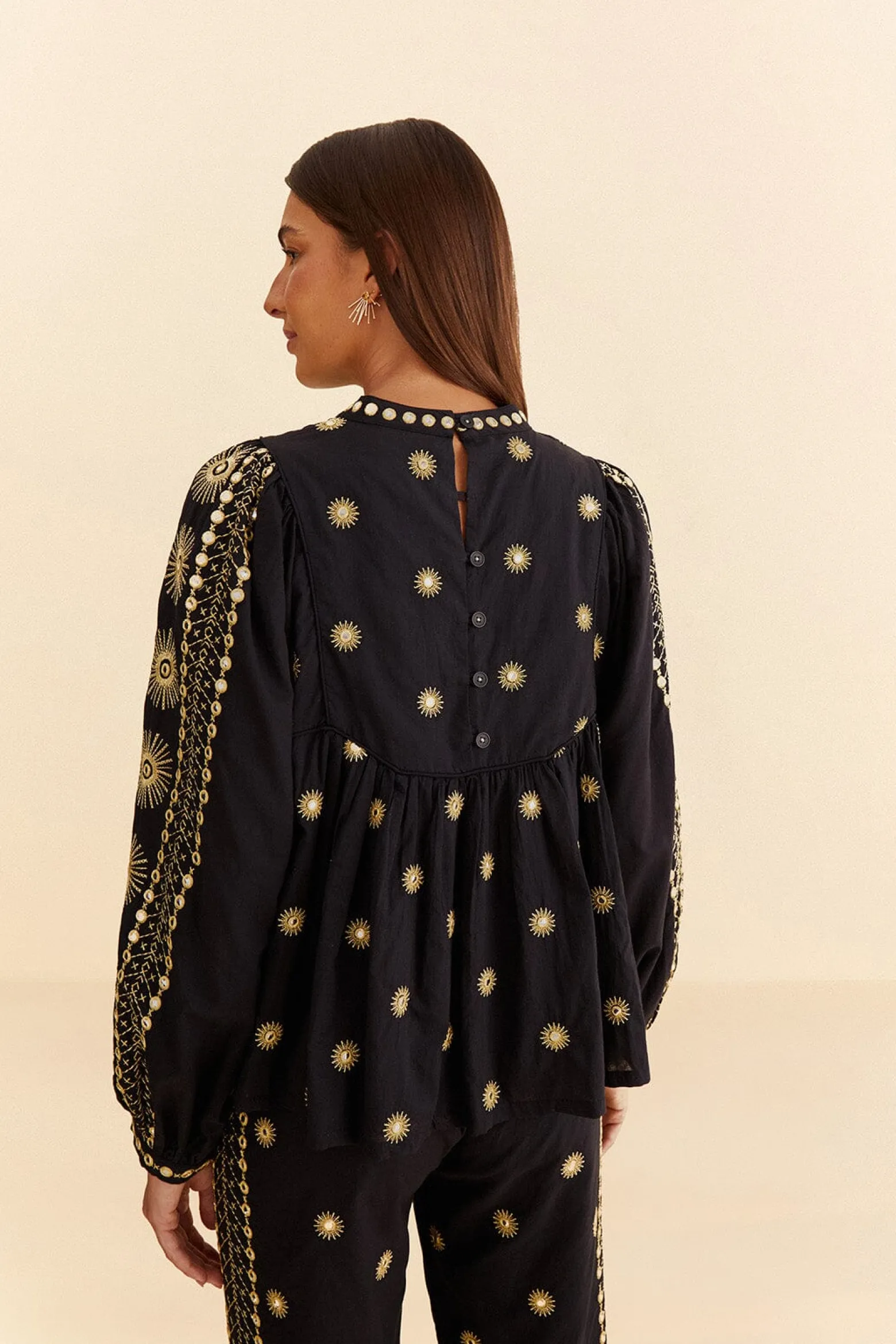 SUN EMBROIDERED BLOUSE