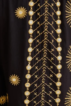 SUN EMBROIDERED PANTS