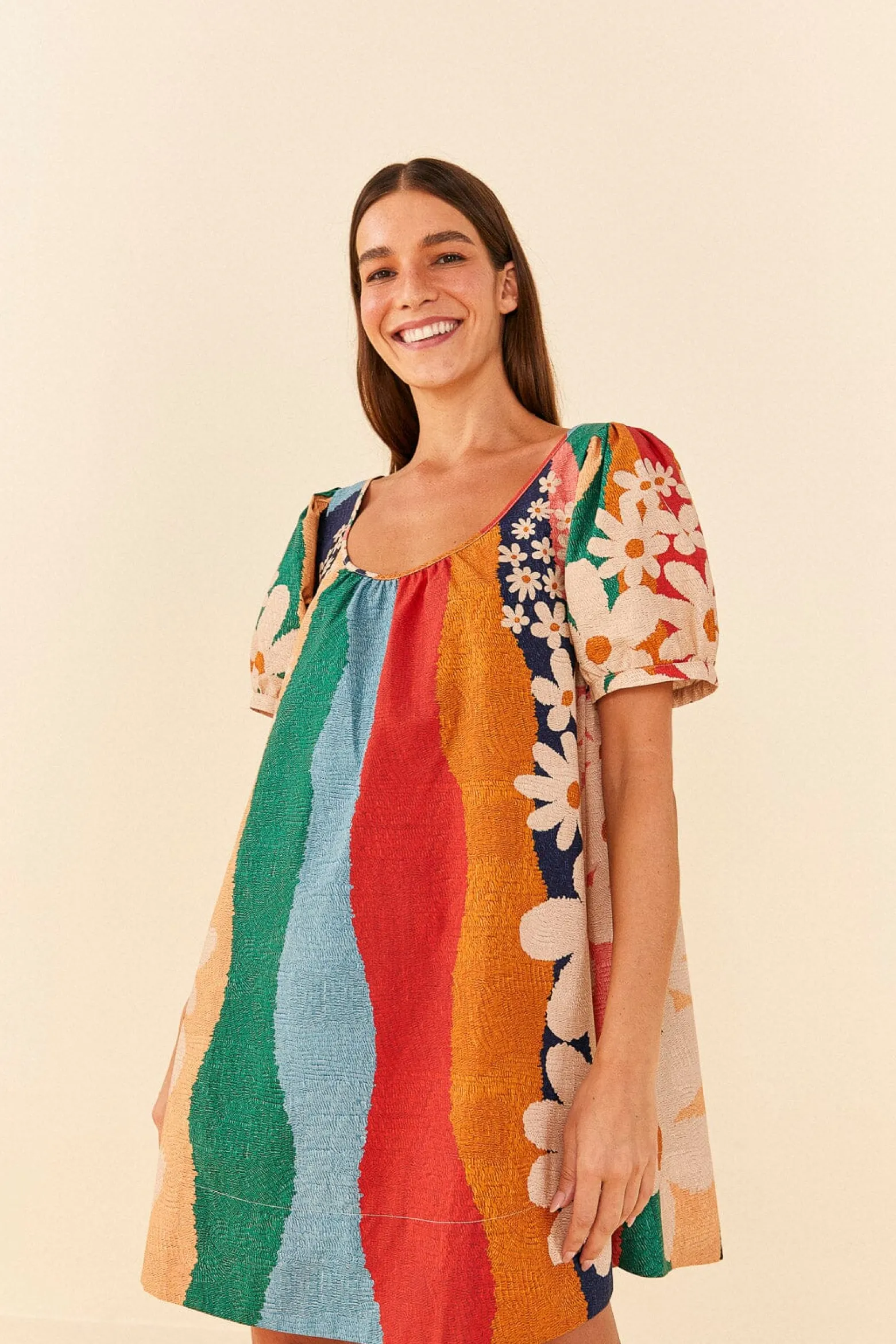 SUPER FUN DAISY ORGANIC COTTON MINI DRESS