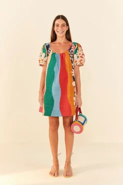  SUPER FUN DAISY ORGANIC COTTON MINI DRESS