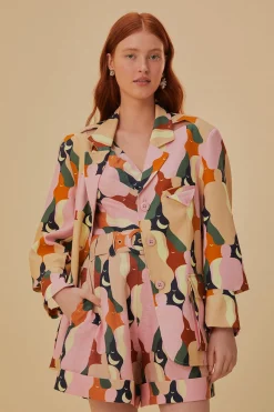 THE KISS MULTICOLOR CUT OUT BLAZER