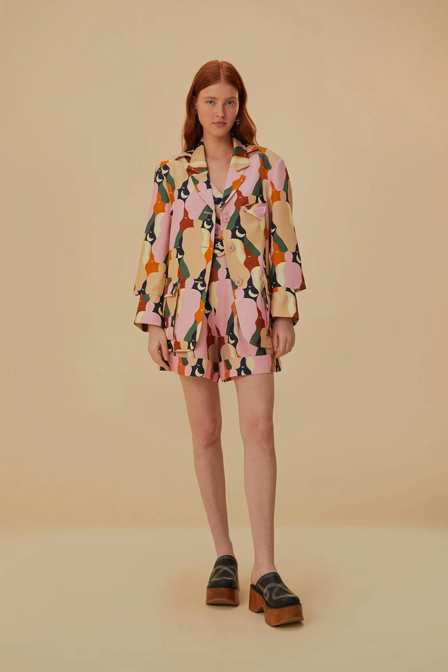 THE KISS MULTICOLOR CUT OUT BLAZER