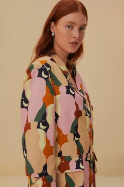 THE KISS MULTICOLOR CUT OUT BLAZER