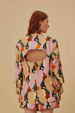 THE KISS MULTICOLOR CUT OUT BLAZER